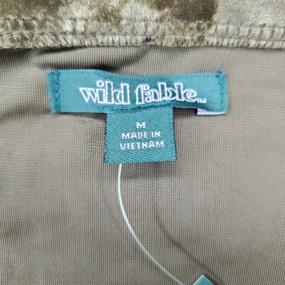 Wild Fable Women's Ruched Slip Dress Spaghetti Straps Stretch Olive Medium - Picture 8 of 11